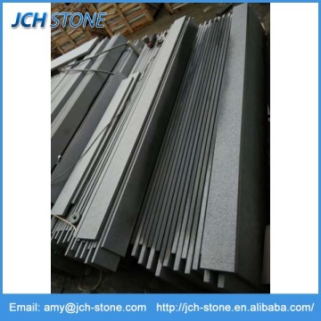 G654 dark grey granite flamed riser