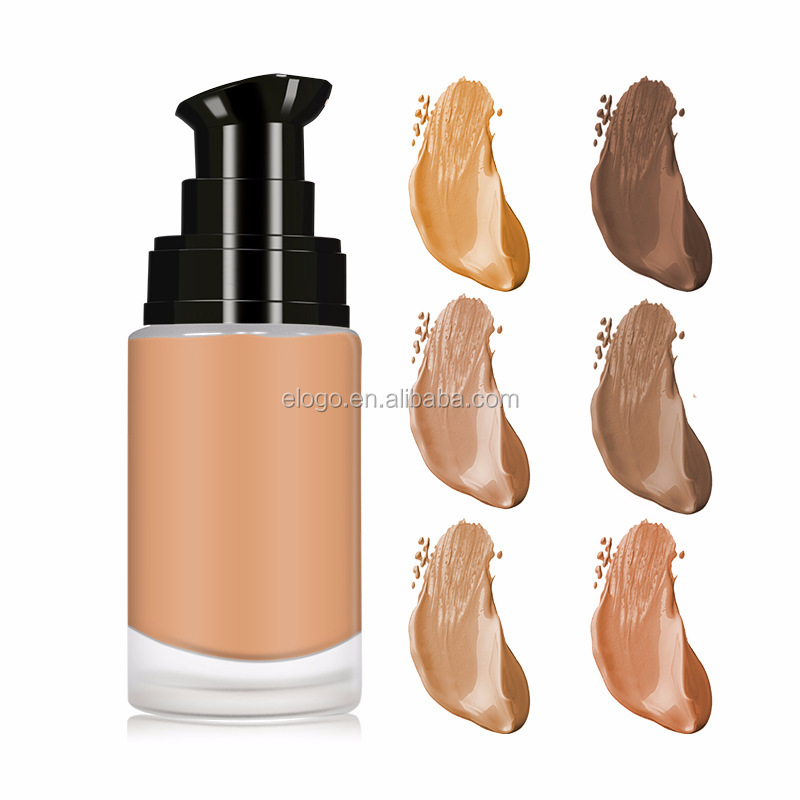 Private label hot selling skin care waterproof whitening liquid foundation