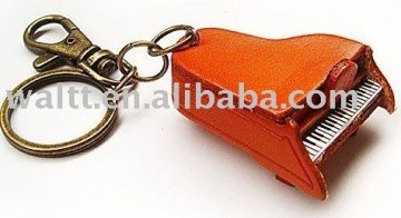 Piano Leather Keychains