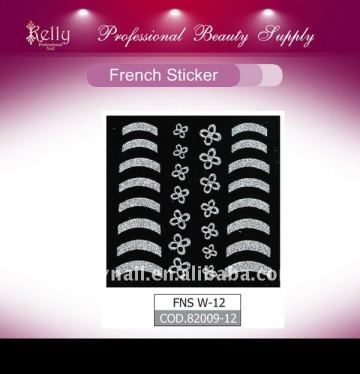 Kelly french tip nail sticker