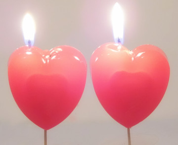 heart shape candle Valentine's Day Candle