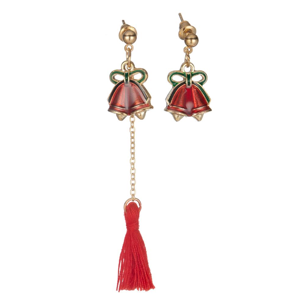 Femmes Noël Boucles D&#39;oreilles Tassel Set Arbre Jingle Bell Cerf Filles Mignon Simple Goutte D&#39;oreille Anneaux Cadeaux