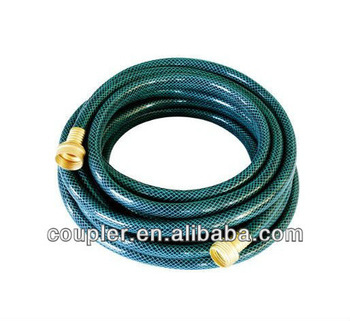 PVC garden hose water hose with brass fittings