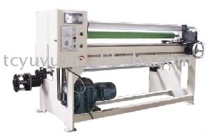 Kraft paper tape rewinding and cutting machine