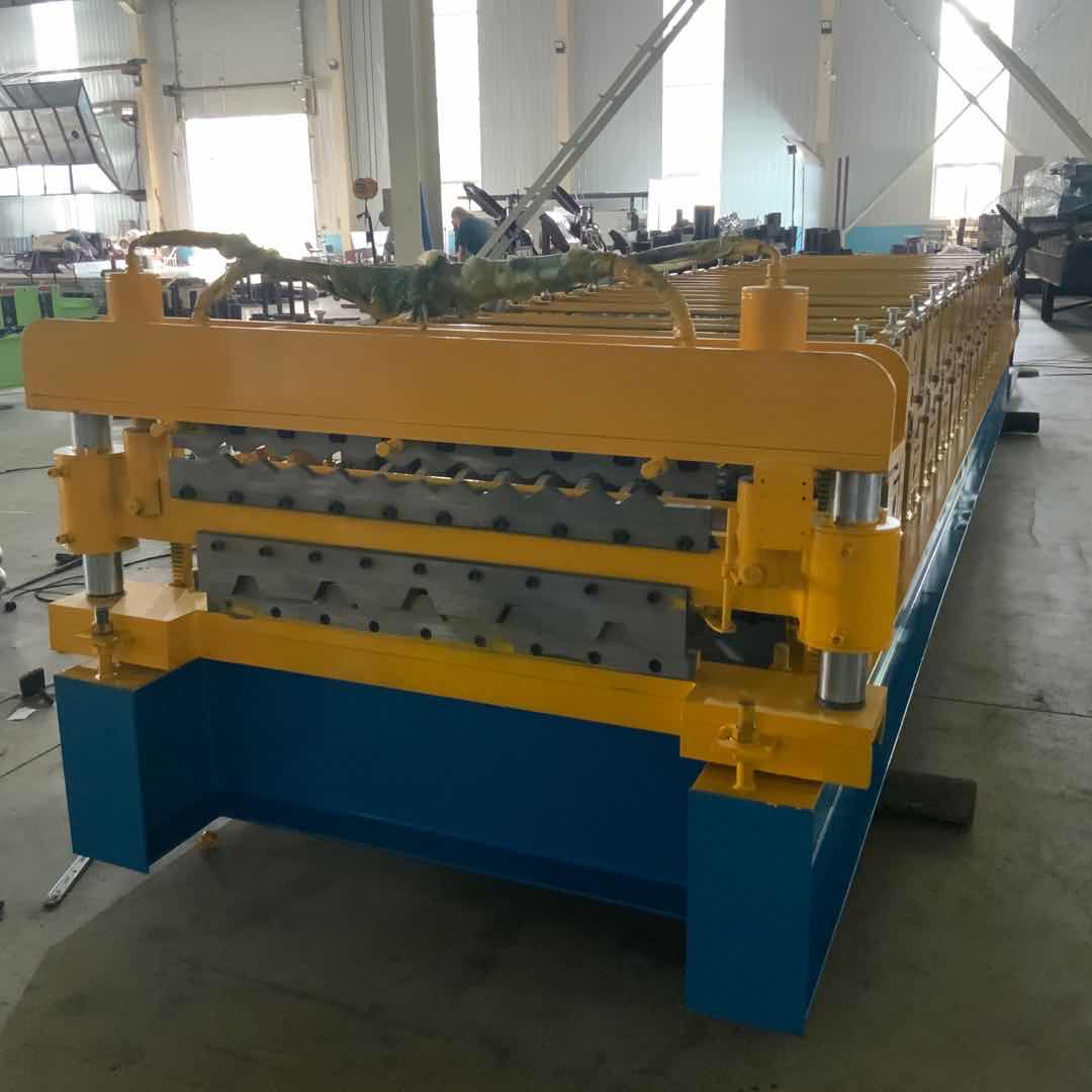 Namibia double layer iron sheet roof making machine