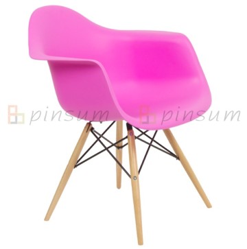 Eames Arm Chair with Wood Legs