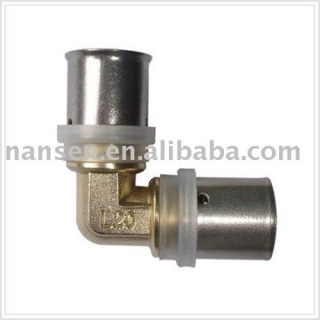 Brass PAP Press Equal Elbow Fitting