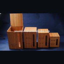 nature bamboo wood rice storage box dustproof dampproof rice flour storage box
