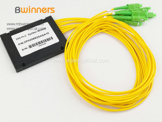 2X8 Sc Apc Connector Cassette Fiber Plc Splitter