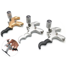 Archery Accessories: 3 and 4 Finger Interchangeable Grip Caliper Aluminum Bow Releases for Compound Bow Hunting