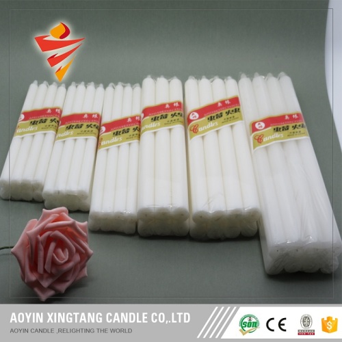 Votive long burning white wax candles