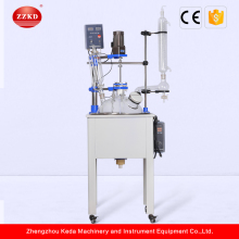 Single Layer Fractional Distillation Glass Reactor Kettle