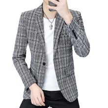Korean Slim Fit Suit Jacket for Youth - Wedding and Casual Wear