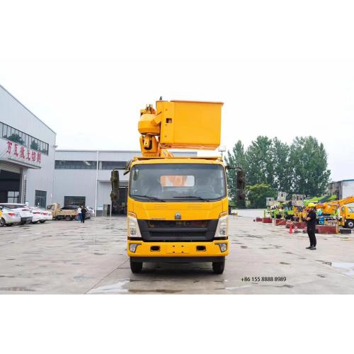 HOWO aerial work platform truck with insulated bucket