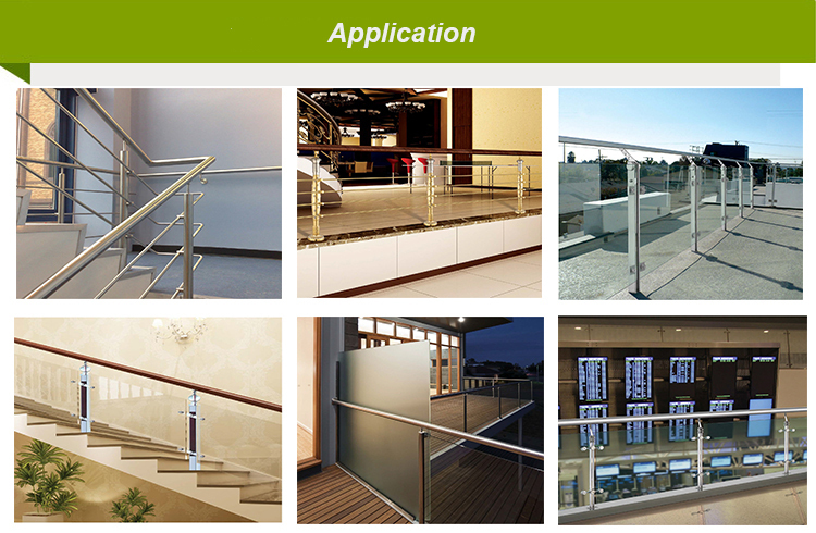 Excellent Material cutomized crystal removable stair railing