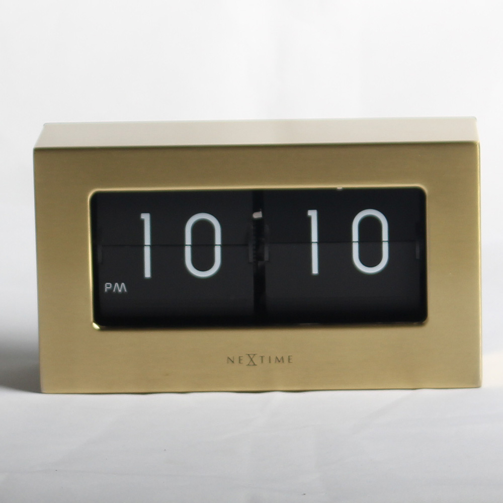 Retro Golden Medium Flip Clocks Golden