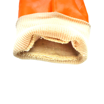 Φθορισμού γάντια pvc αμμώδη φινίρισμα λευκό πλέξιμο καρπό