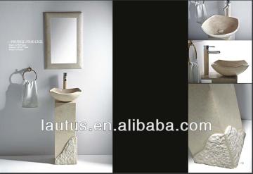 stone bathroom marble pedestal sink