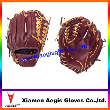 Profession leather Baseball Gloves brown leather Baseball Gloves Supplier