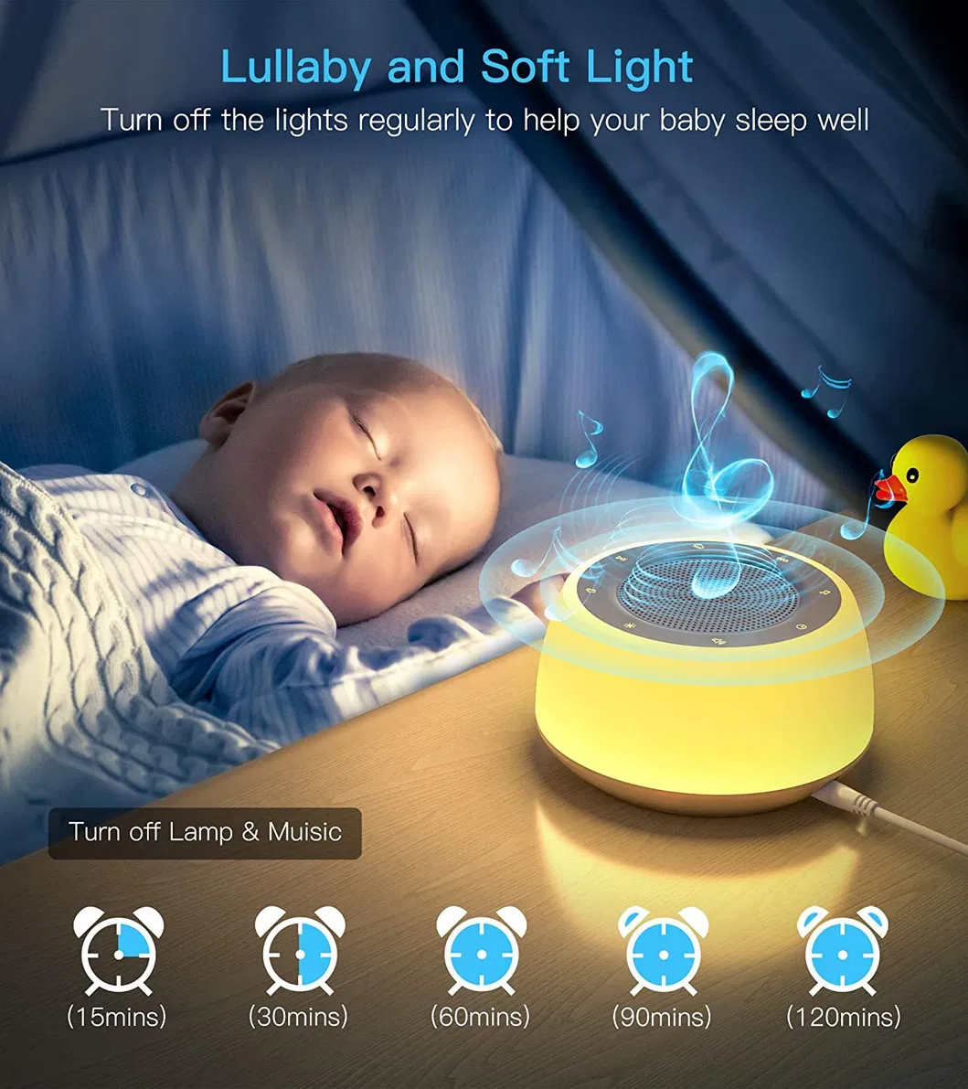 Noise Sleep Monitor, Built-in Music, Timed Night Light, Noise Machine