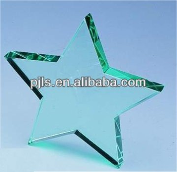 star glass award,star shape glass award