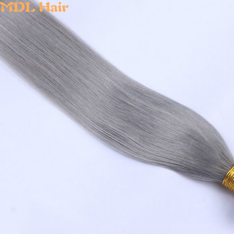 1B/ Grey Mink Straight Ombre Hair Double Drawn Shedding Free Remy Brazilian 100% Human Hair Bundles