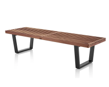 Nelson Style Wooden Platform Outdoor Garden Patio Bench