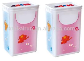 Rectangle 1800ml powder jar/airtight plastic jar/storage jar
