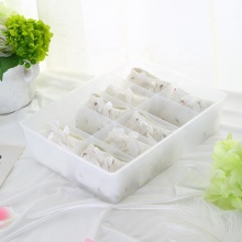 Plastic Underwear Organizer Box - Stackable Closet Storage for Socks and Underclothes