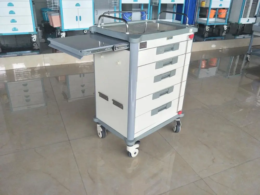 High Quality Five Drawers Anesthesia Trolley with Good Price