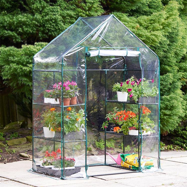 Garden Mini Greenhouse Cover With Transparent/Green Cover