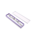 Caja de embalaje de joyería púrpura