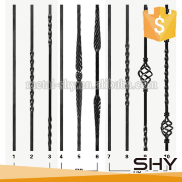 outdoor forged wrought iron railing baluster