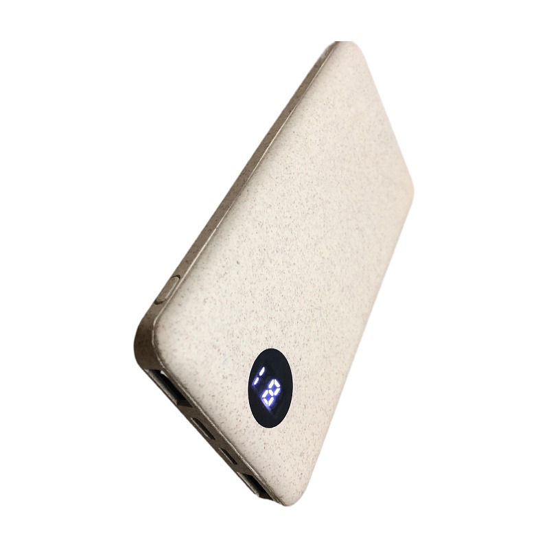 Eco Friendly Material Wheat Straw Power Bank 10000mAh