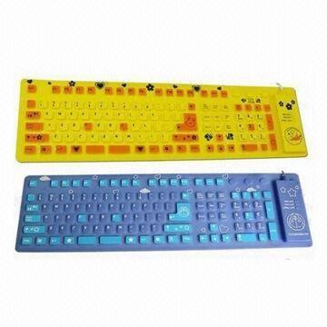 Wireless Silicone Keyboards, Waterproof Keyboards