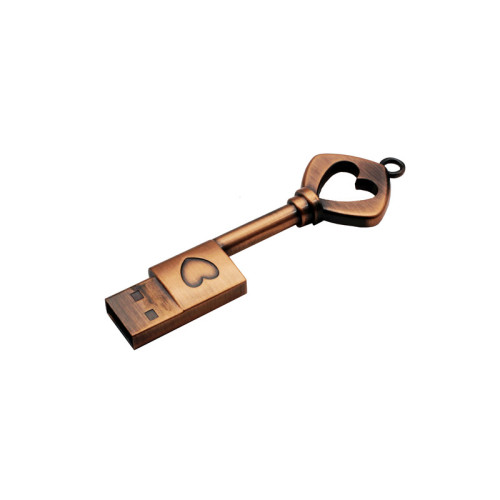 Key Copper Love USB Flash Drive