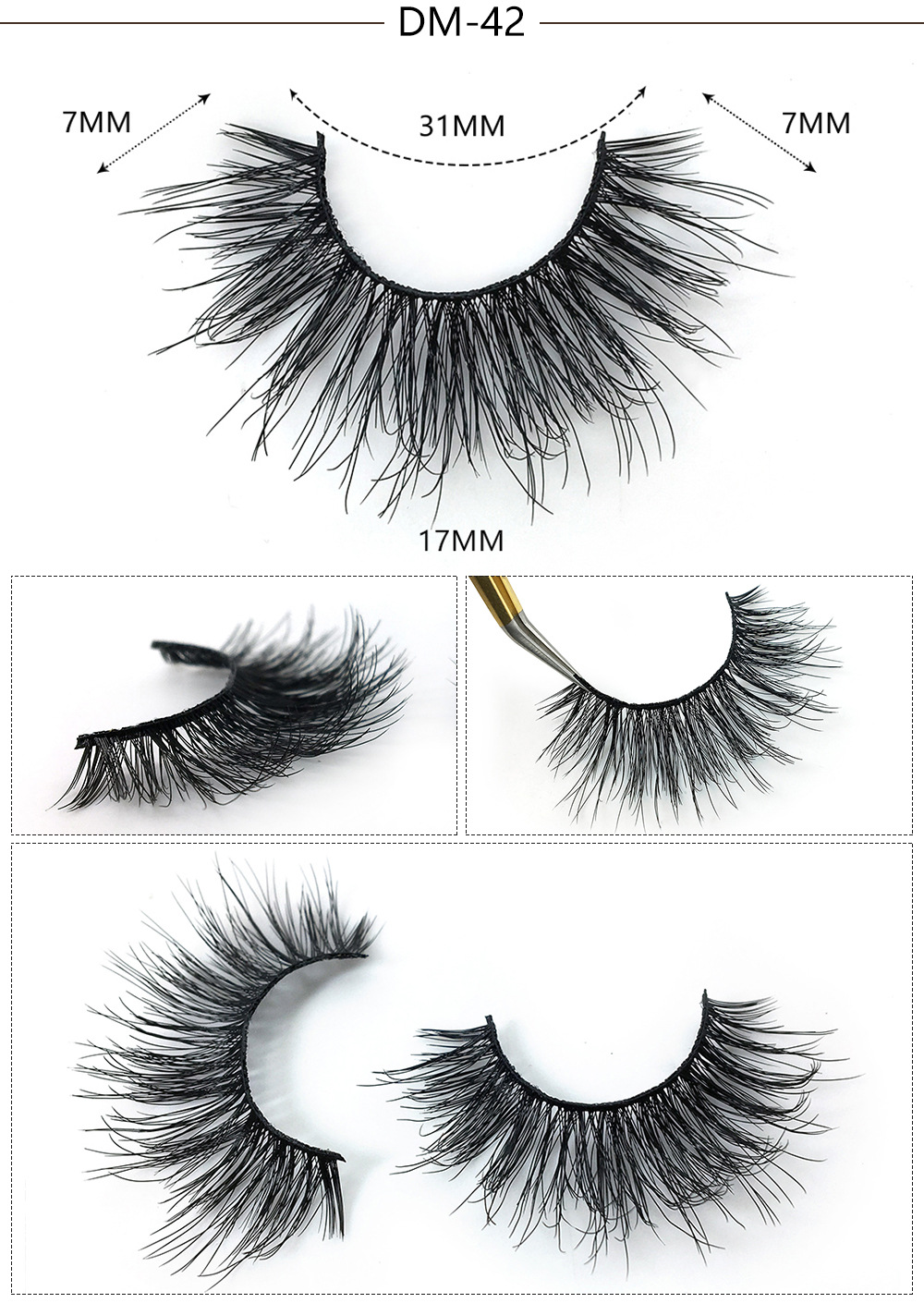 3D mink false eyelashes with luxurious package