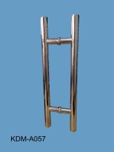 stainless steel shower glass door pipe long handle