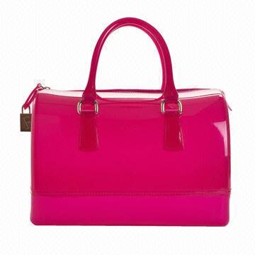 Candy Mini Satchel Bag from Furla, Available in Pink, Made of PVC