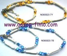 fashion fimo necklace bracelet