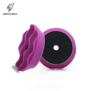 Auto detailing 3inch waffle pattern nano polish pad foam cutting pad for car polish