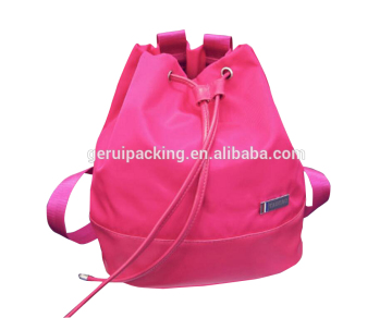 nylon purity drawstring backpack,stylish and peppy style nylon drawstring school backpack