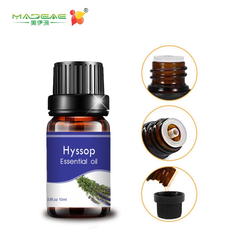 식품 등급 최고의 품질 10ml 벌크 Hyssop 에센셜 오일