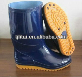2015 wholesale PVC waterproof rain boots, waterproof hiking boots, 100% virgin PVC rain boots