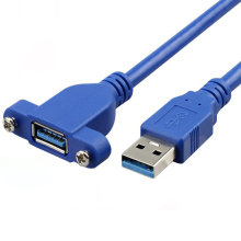 USB A Panel Mount 3.0 Extension Cable