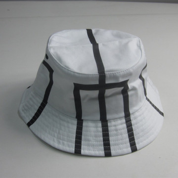 2017 Hot Sale White Print Bucket Hat