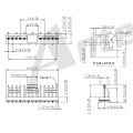 2.54mm ملعب 180 ° Wafer-SMT AW2543VB-S-XP