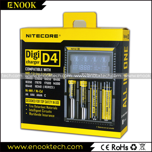 Great Quality Nitecore D4 Charging 4 Batteries