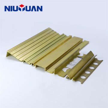 NIUYUAN Manufacturer Customised Solid Brass Tile Trim