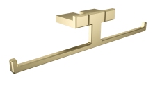 Aron double towel rail brushed brass